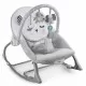 Balansoar multifunctional cu vibratii, panda, 3 jucarii, Nukido 705100, Gri Balansoar multifunctional cu vibratii, panda, 3 jucarii, Nukido 705100, Gri