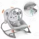 Balansoar multifunctional cu vibratii, panda, 3 jucarii, Nukido 705100, Gri Balansoar multifunctional cu vibratii, panda, 3 jucarii, Nukido 705100, Gri