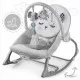 Balansoar multifunctional cu vibratii, panda, 3 jucarii, Nukido 705100, Gri Balansoar multifunctional cu vibratii, panda, 3 jucarii, Nukido 705100, Gri