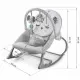 Balansoar multifunctional cu vibratii, panda, 3 jucarii, Nukido 705100, Gri Balansoar multifunctional cu vibratii, panda, 3 jucarii, Nukido 705100, Gri
