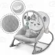 Balansoar multifunctional cu vibratii, panda, 3 jucarii, Nukido 705100, Gri Balansoar multifunctional cu vibratii, panda, 3 jucarii, Nukido 705100, Gri