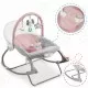 Balansoar multifunctional cu vibratii, panda, 3 jucarii, Nukido 705102, Roz Balansoar multifunctional cu vibratii, panda, 3 jucarii, Nukido 705102, Roz