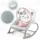 Balansoar multifunctional cu vibratii, panda, 3 jucarii, Nukido 705102, Roz Balansoar multifunctional cu vibratii, panda, 3 jucarii, Nukido 705102, Roz