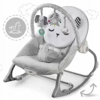 Balansoar multifunctional cu vibratii si 3 jucarii Ricokids 7323 Gri