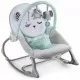 Balansoar multifunctional cu vibratii si 3 jucarii Panda Ricokids Turcoaz