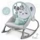 Balansoar multifunctional cu vibratii si 3 jucarii Panda Ricokids Turcoaz