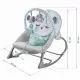 Balansoar multifunctional cu vibratii si 3 jucarii Panda Ricokids Turcoaz
