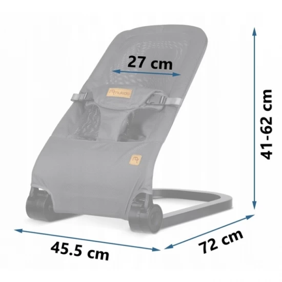 Balansoar pentru copii 2 in 1 cu jucarii, Nukido 705200, Gri Balansoar pentru copii 2 in 1 cu jucarii, Nukido 705200, Gri