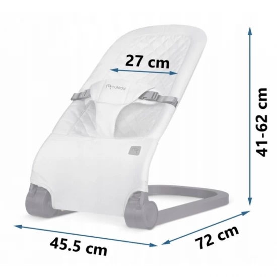 Balansoar pentru copii 2 in 1 cu jucarii, Nukido 705201, Gri deschis Balansoar pentru copii 2 in 1 cu jucarii, Nukido 705201, Gri deschis