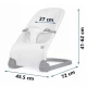 Balansoar pentru copii 2 in 1 cu jucarii, Nukido 705201, Gri deschis Balansoar pentru copii 2 in 1 cu jucarii, Nukido 705201, Gri deschis