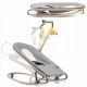 Balansoar pentru copii 2 in 1 cu jucarii, Nukido 705300, Gri Balansoar pentru copii 2 in 1 cu jucarii, Nukido 705300, Gri