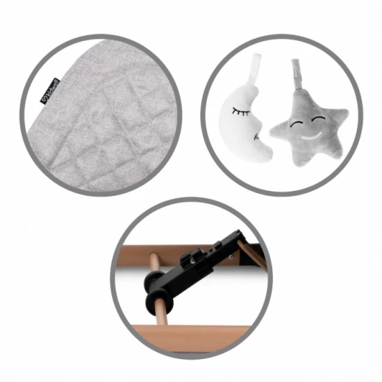 Balansoar pentru copii Kidwell Laro Full Wooden Grey Balansoar pentru copii Kidwell Laro Full Wooden Grey