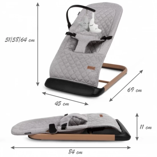 Balansoar pentru copii Kidwell Laro Full Wooden Grey Balansoar pentru copii Kidwell Laro Full Wooden Grey
