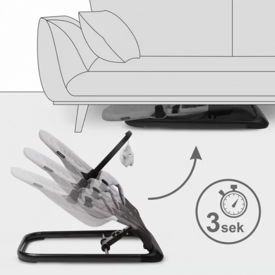 Balansoar pentru copii Kidwell Laro - Grey Black Balansoar pentru copii Kidwell Laro - Grey Black