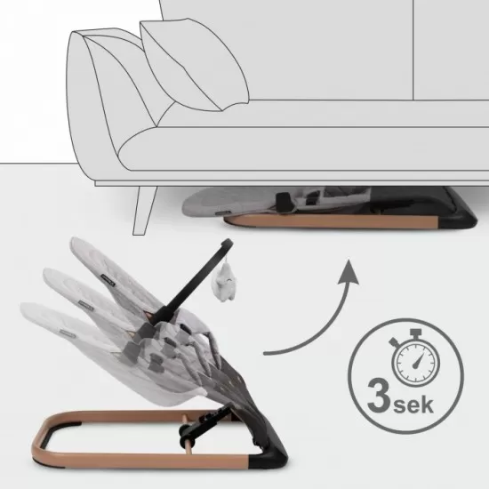 Balansoar pentru copii Kidwell Laro - Wooden Grey Balansoar pentru copii Kidwell Laro - Wooden Grey