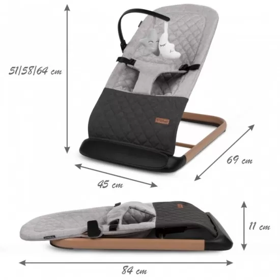 Balansoar pentru copii Kidwell Laro - Wooden Grey Balansoar pentru copii Kidwell Laro - Wooden Grey