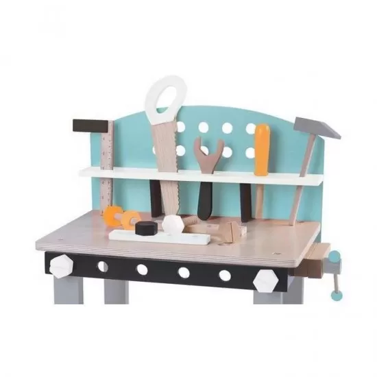 Banc de lucru din lemn 32 piese Ecotoys Banc de lucru din lemn 32 piese Ecotoys