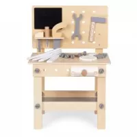 Banc de lucru din lemn cu accesorii pentru copii Ecotoys W03D076E