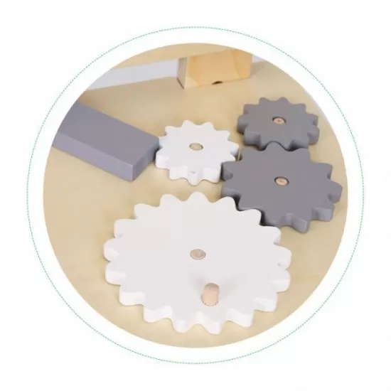Banc de lucru din lemn cu accesorii pentru copii Ecotoys W03D076E Banc de lucru din lemn cu accesorii pentru copii Ecotoys W03D076E
