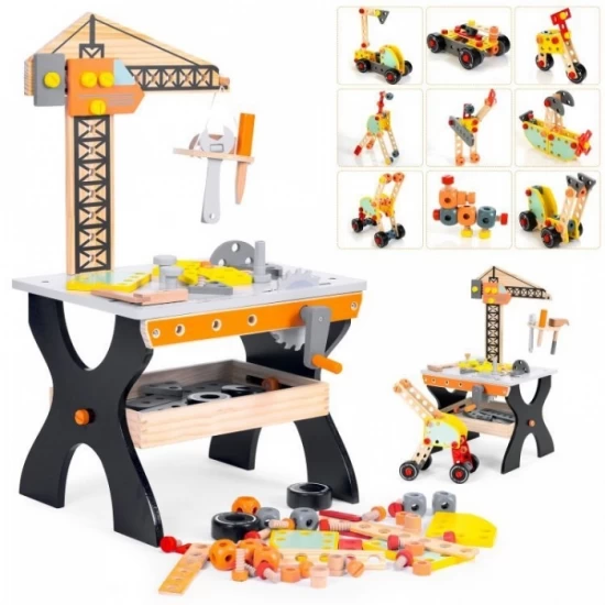 Banc de lucru din lemn pentru copii Ecotoys TL812003 Banc de lucru din lemn pentru copii Ecotoys TL812003