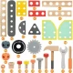 Banc de lucru din lemn pentru copii Ecotoys TL812003 Banc de lucru din lemn pentru copii Ecotoys TL812003