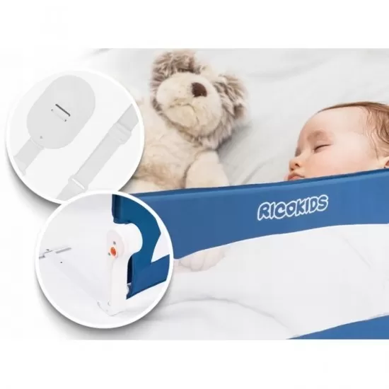 Bariera de pat Ricokids 150 x 42 x 35 cm - Albastru Bariera de pat Ricokids 150 x 42 x 35 cm - Albastru