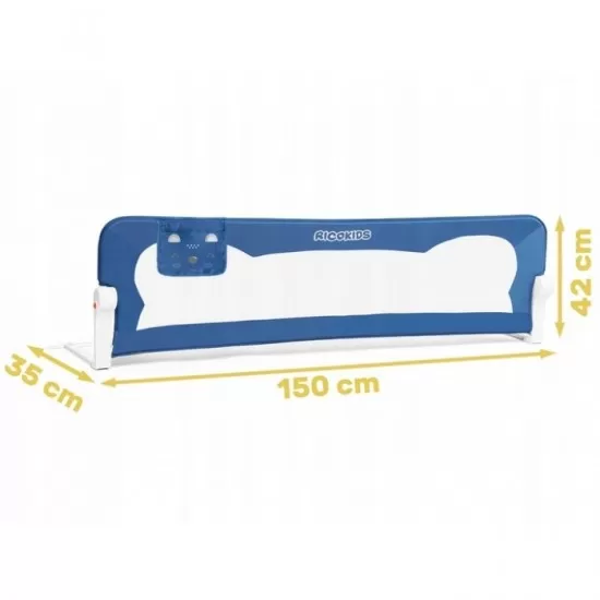 Bariera de pat Ricokids 150 x 42 x 35 cm - Albastru Bariera de pat Ricokids 150 x 42 x 35 cm - Albastru