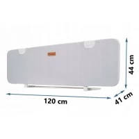 Bariera de protectie pentru pat 120 x 44 x 41 cm Nukido 722500 Gri
