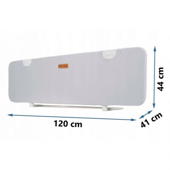 Bariera de protectie pentru pat 120 x 44 x 41 cm Nukido 722500 Gri Bariera de protectie pentru pat 120 x 44 x 41 cm Nukido 722500 Gri