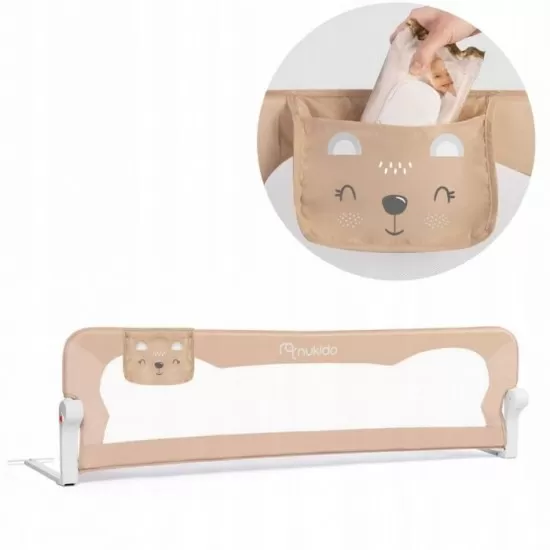 Bariera de protectie pentru pat 150 x 35 x 42 cm Nukido 722201 - Bej Bariera de protectie pentru pat 150 x 35 x 42 cm Nukido 722201 - Bej