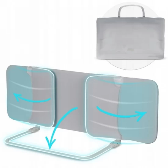 Bariera de protectie pentru pat 150 x 44 x 41 cm Nukido 722600 Gri Bariera de protectie pentru pat 150 x 44 x 41 cm Nukido 722600 Gri