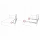 Bariera de protectie pentru pat 180 x 35 x 42 cm Nukido 722400 - Gri Bariera de protectie pentru pat 180 x 35 x 42 cm Nukido 722400 - Gri