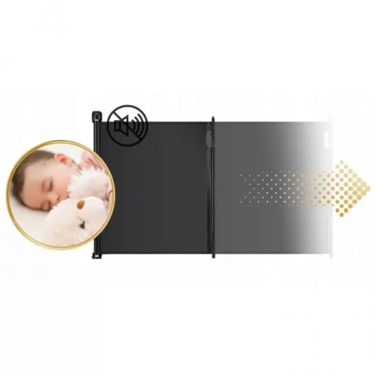 Bariera de protectie pentru scari si usi, 50-140 cm, Nukido 718400 - Negru Bariera de protectie pentru scari si usi, 50-140 cm, Nukido 718400 - Negru