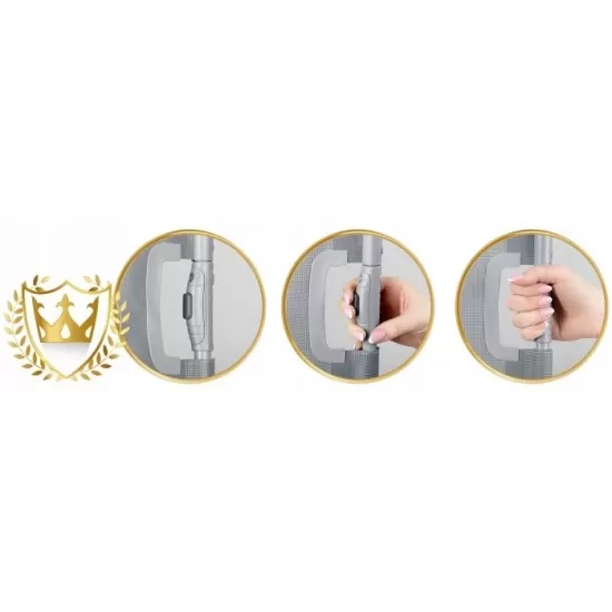 Bariera de protectie pentru scari si usi, 50-140 cm, Nukido 718401 - Gri Bariera de protectie pentru scari si usi, 50-140 cm, Nukido 718401 - Gri