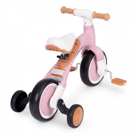 Bicicleta cu pedale 3 in 1 si roti ajutatoare Ecotoys LC-V1359 - Roz Bicicleta cu pedale 3 in 1 si roti ajutatoare Ecotoys LC-V1359 - Roz