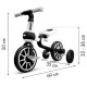 Bicicleta copii cu roti ajutatoare Ecotoys LC-V1311 - Alb cu Negru Bicicleta copii cu roti ajutatoare Ecotoys LC-V1311 - Alb cu Negru