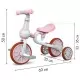 Bicicleta copii cu roti ajutatoare Ecotoys LC-V1311 - Roz Bicicleta copii cu roti ajutatoare Ecotoys LC-V1311 - Roz