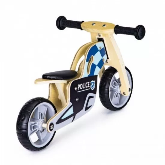 Bicicleta de echilibru din lemn cu roti EVA Ecotoys LC-V1330 - Politie Bicicleta de echilibru din lemn cu roti EVA Ecotoys LC-V1330 - Politie