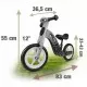Bicicleta de lemn fara pedale Ricokids RC-615 - Negru - Gri Bicicleta de lemn fara pedale Ricokids RC-615 - Negru - Gri