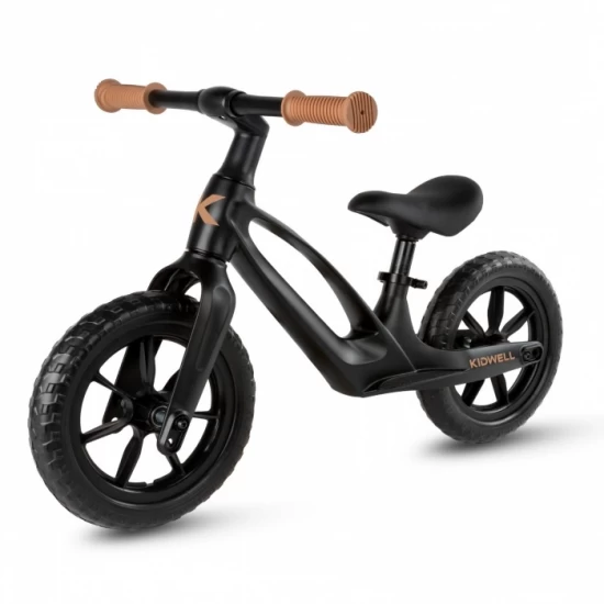 Bicicleta fara pedale, cadru magneziu, roti EVA, Kidwell Vito - Negru Bicicleta fara pedale, cadru magneziu, roti EVA, Kidwell Vito - Negru