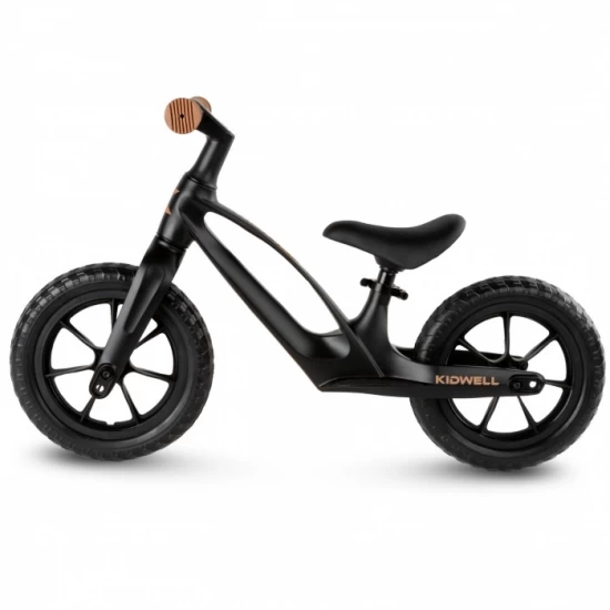 Bicicleta fara pedale, cadru magneziu, roti EVA, Kidwell Vito - Negru Bicicleta fara pedale, cadru magneziu, roti EVA, Kidwell Vito - Negru