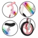 Bicicleta fara pedale, cadru nailon cu LED, roti EVA, Kidwell Suno - Roz