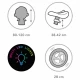 Bicicleta fara pedale, cadru nailon cu LED, roti EVA, Kidwell Suno - Alb-Negru Bicicleta fara pedale, cadru nailon cu LED, roti EVA, Kidwell Suno - Alb-Negru