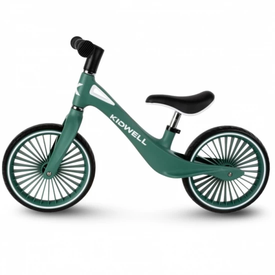 Bicicleta fara pedale, cadru nailon, roti PU, Kidwell NIX - Verde Bicicleta fara pedale, cadru nailon, roti PU, Kidwell NIX - Verde