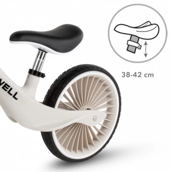 Bicicleta fara pedale, cadru nailon, roti PU, Kidwell NIX - Gri Bicicleta fara pedale, cadru nailon, roti PU, Kidwell NIX - Gri