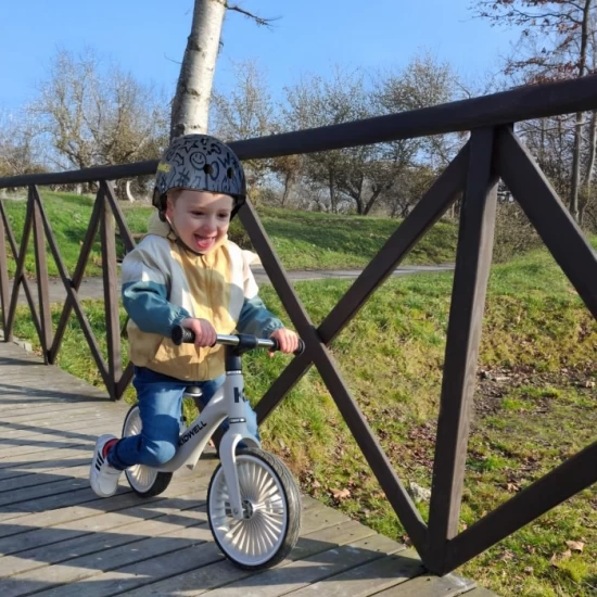 Bicicleta fara pedale, cadru nailon, roti PU, Kidwell NIX - Gri Bicicleta fara pedale, cadru nailon, roti PU, Kidwell NIX - Gri