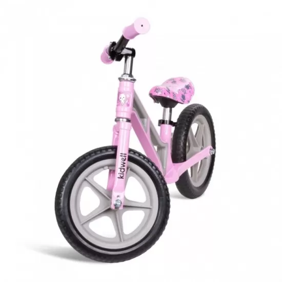 Bicicleta fara pedale cu cadru din magneziu Kidwell Comet - Pink Gray Bicicleta fara pedale cu cadru din magneziu Kidwell Comet - Pink Gray