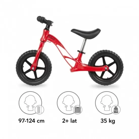 Bicicleta fara pedale cu cadru din magneziu Kidwell Rocky Red Bicicleta fara pedale cu cadru din magneziu Kidwell Rocky Red