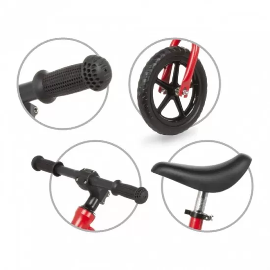 Bicicleta fara pedale cu cadru din magneziu Kidwell Rocky Red Bicicleta fara pedale cu cadru din magneziu Kidwell Rocky Red