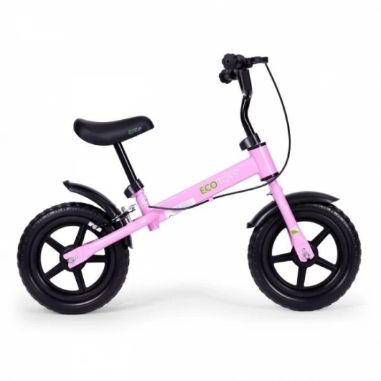 Bicicleta fara pedale cu frana de mana si roti din spuma EVA Ecotoys YM-BB-3 - Roz Bicicleta fara pedale cu frana de mana si roti din spuma EVA Ecotoys YM-BB-3 - Roz